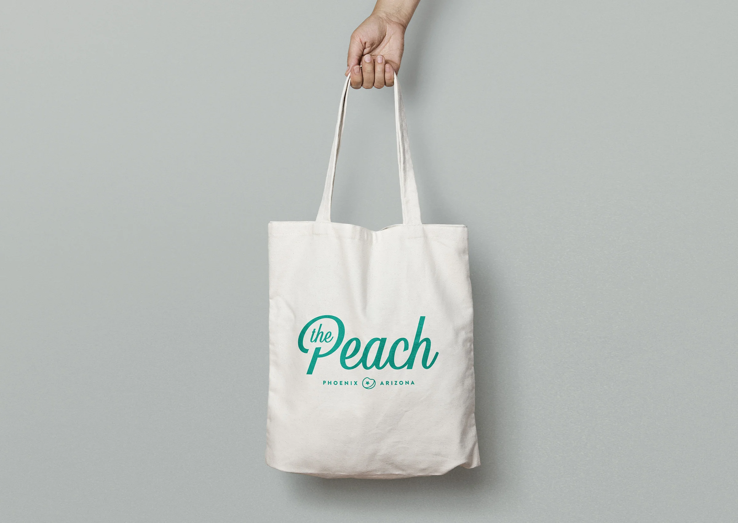 Custom product packaging design for The Peach in Phoenix, Arizona