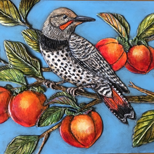 Acrylic paints are perfect for this because they dry quickly and can be layered.