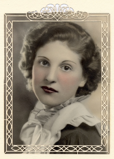 My mother, Bruna Marie Riccomini, Age 15