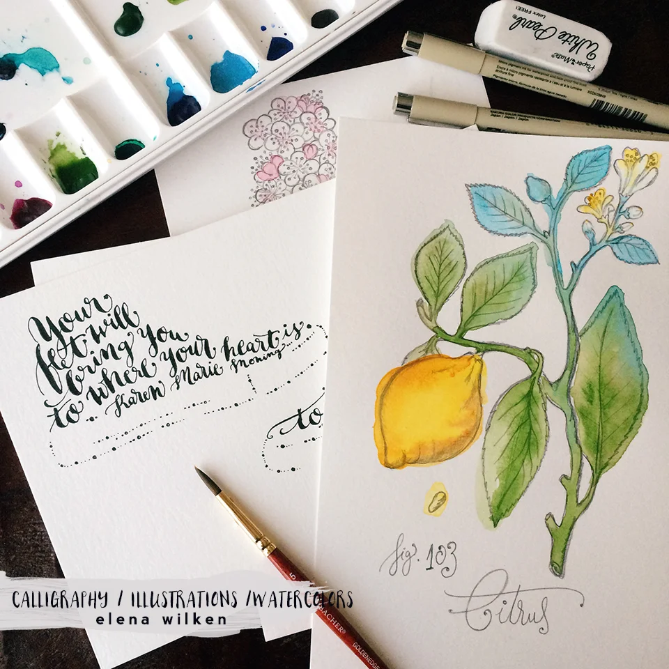 Brushes and Watercolors...