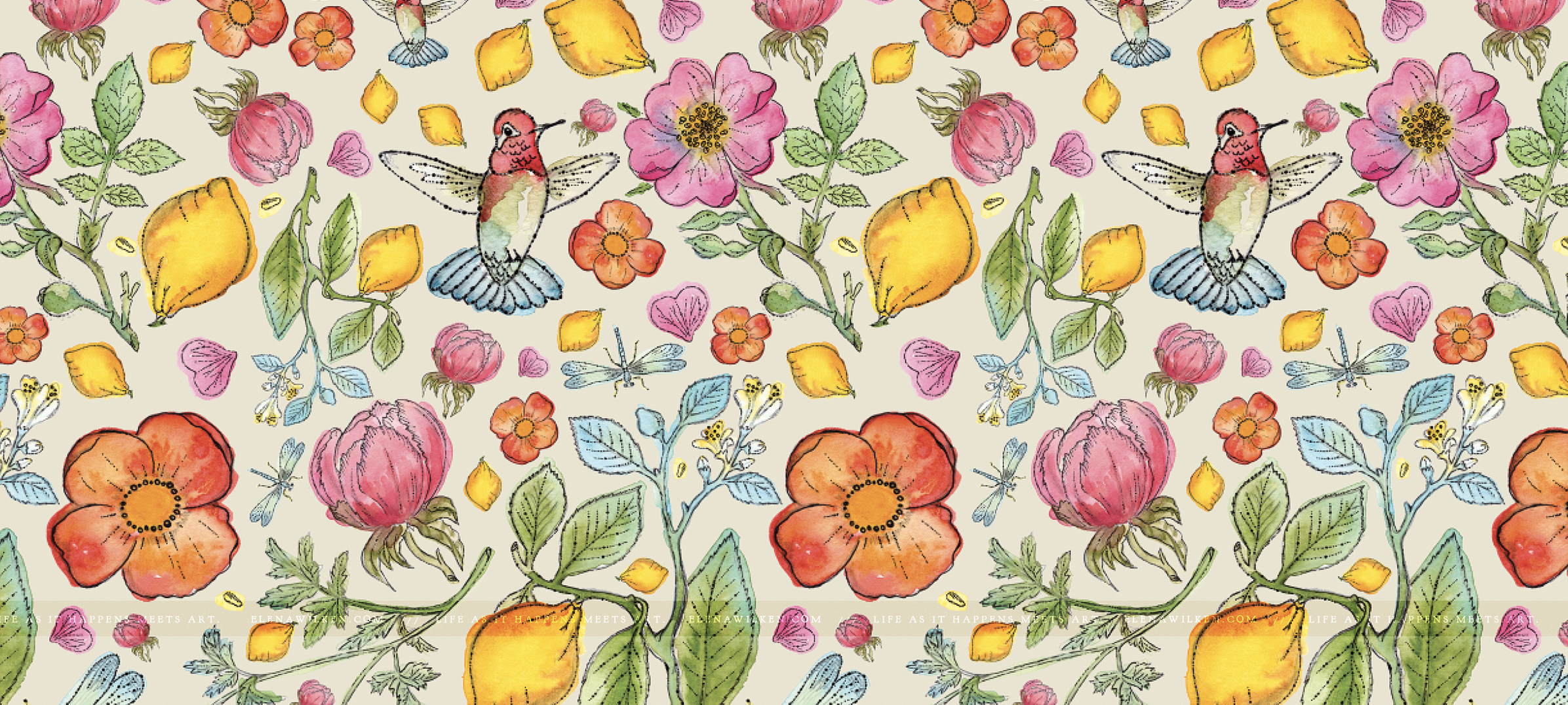 The first surface pattern design of the collection.