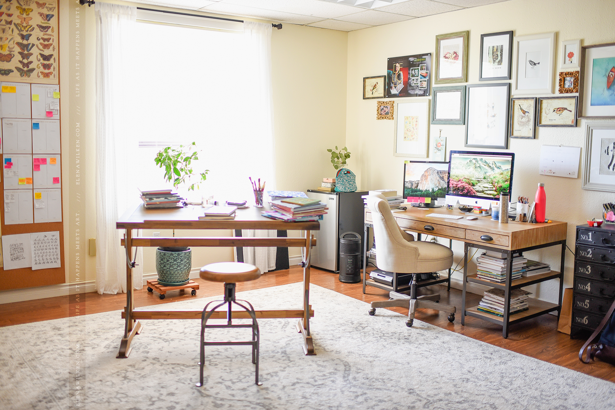 Diy Office Cork Wall Journal Elena Wilken
