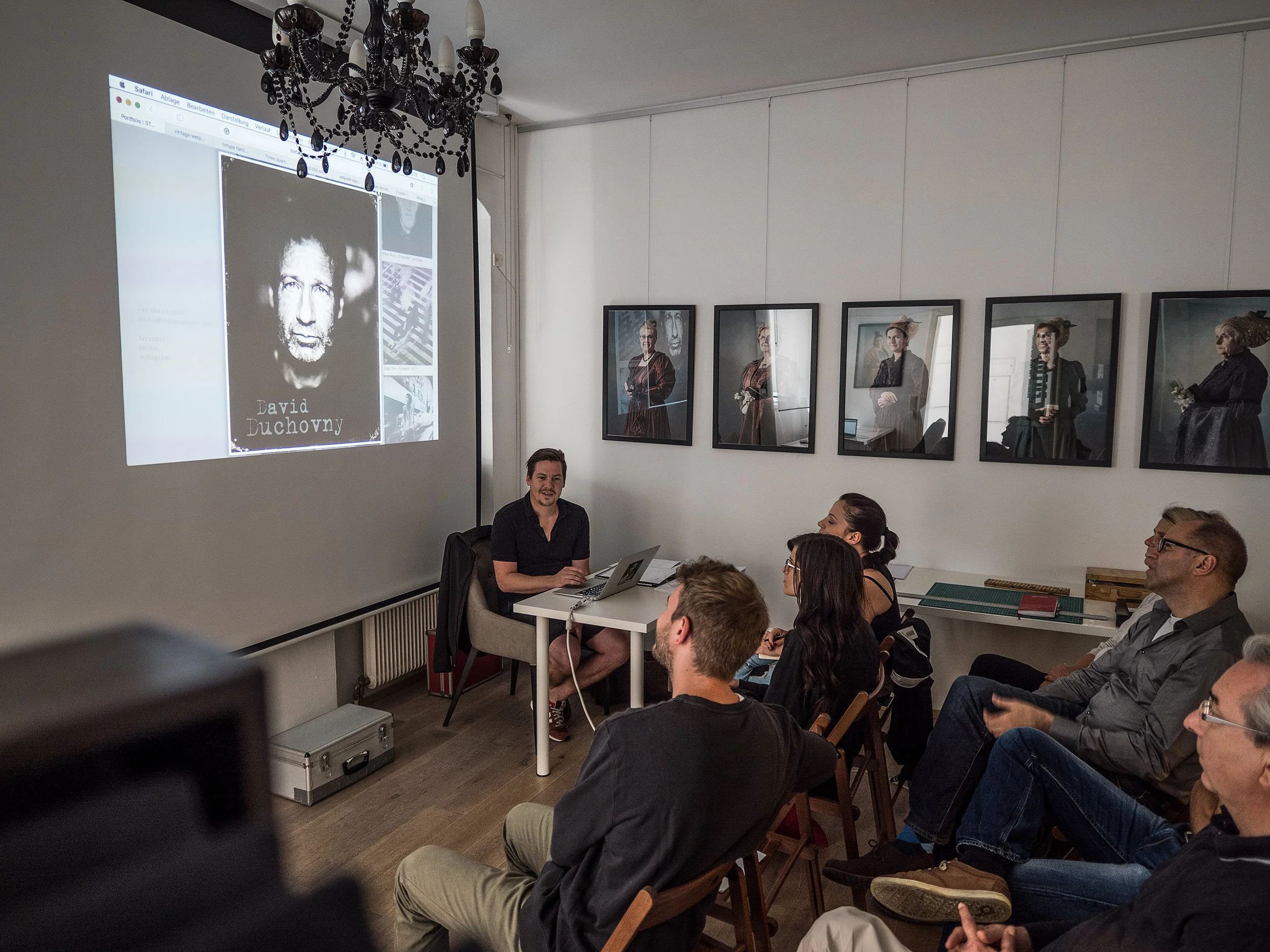 Akte x Star David Duchovny vertraute auch auf die Fähigkeiten von LIK Wetplate Kollodion Referent Stefan Sappert.