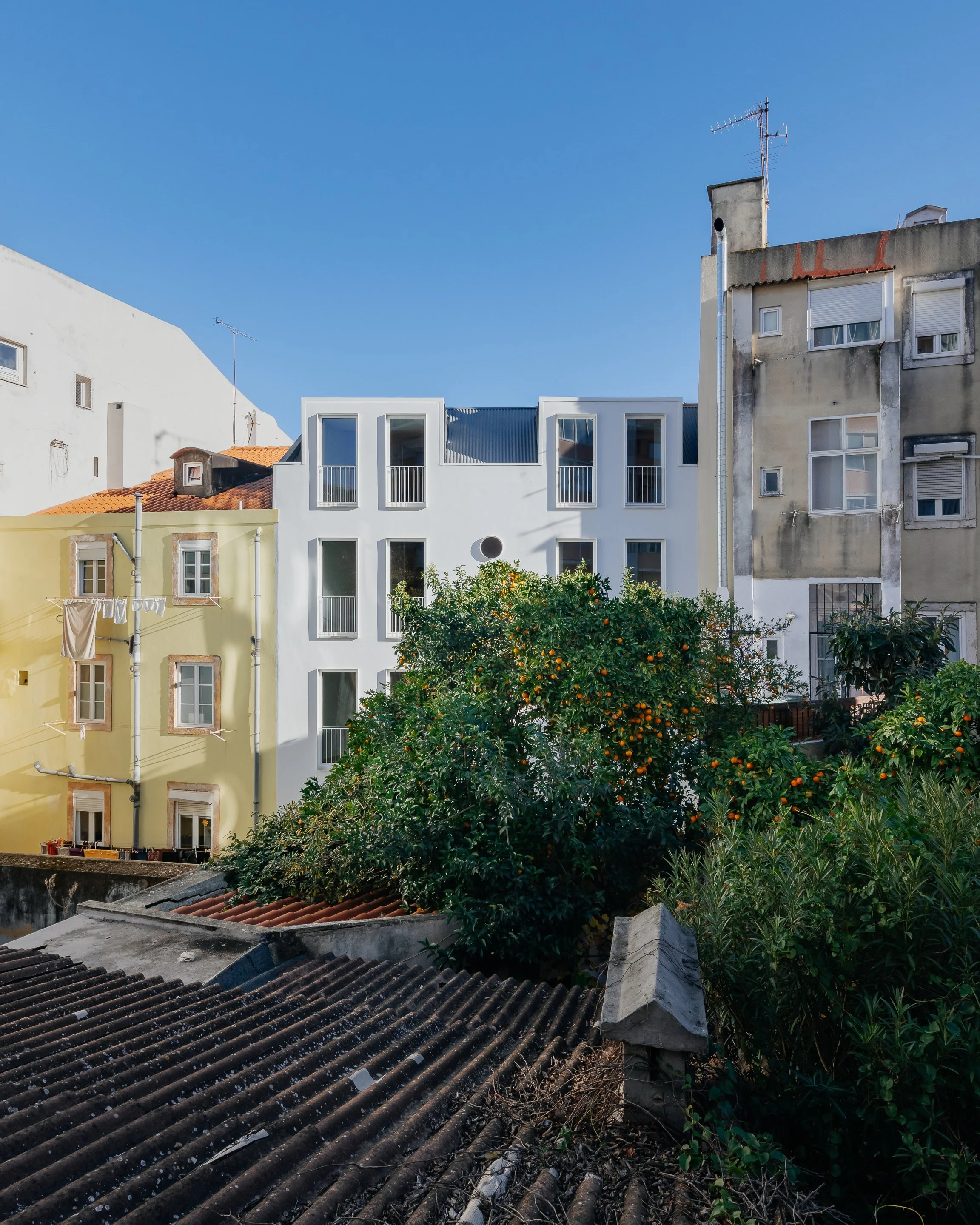  ………………………………………………………………………………………………………………………………………………….  Reabilitação de um Edifício Habitacional na Rua da Belavista à Lapa  Localização: Lisboa  Programa: Edifício Habitacional, 600 m2  Estado do Projecto: Construído  Data: 2016/2025  Cliente: T&