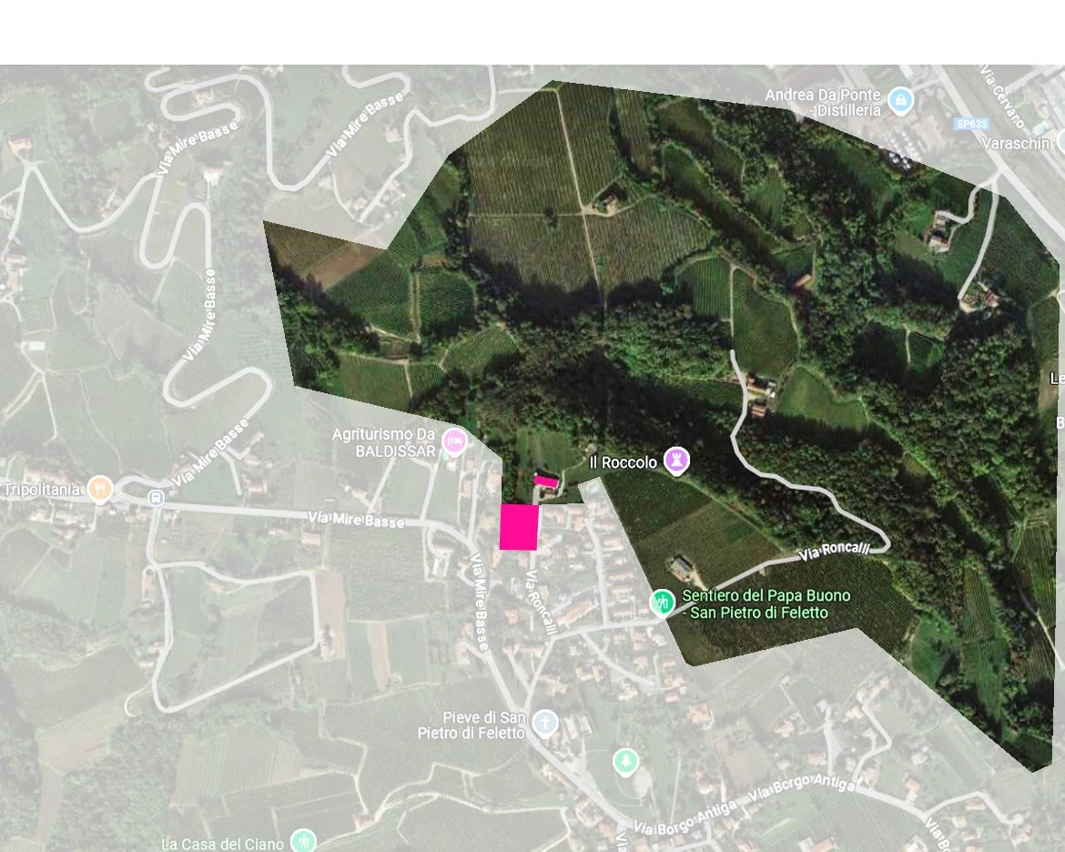  Location of the area and the agricultural park "in castel" 