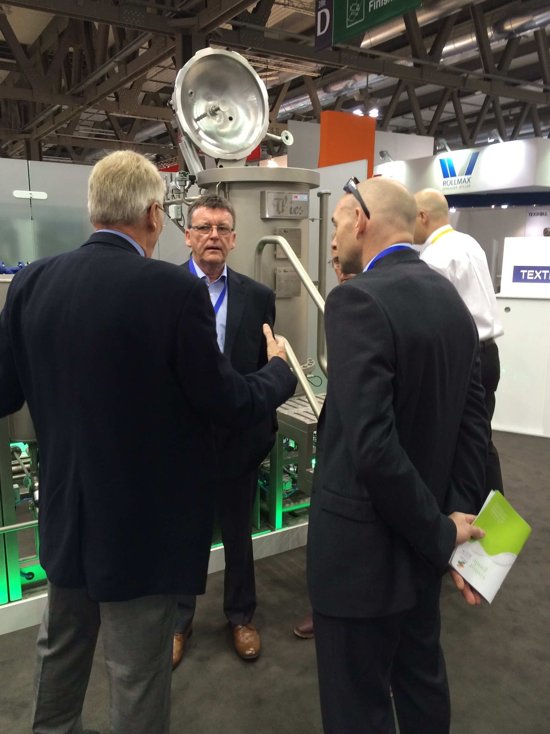 John Leather & Dave Lambert visit the Thies stand