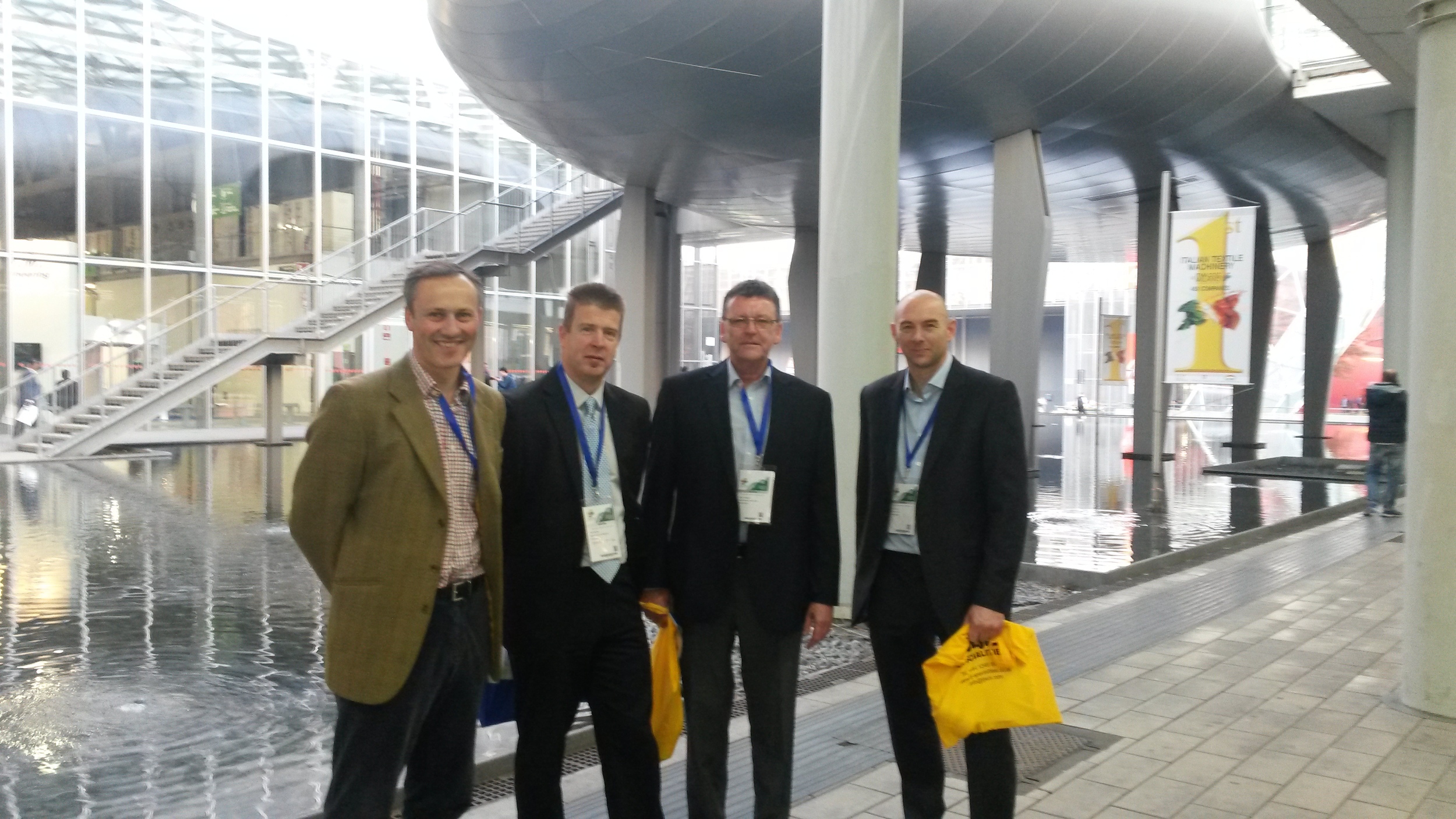 David Midgley, Paul Hamilton, Dave Lambert & John Leather at Fiera Milano