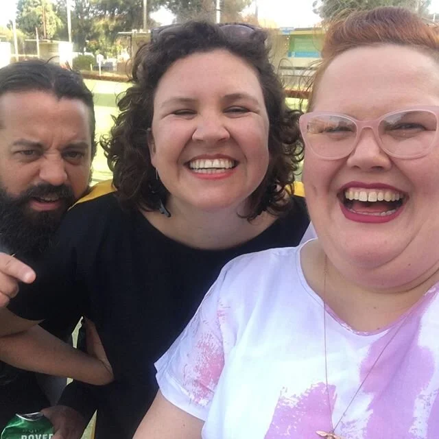 Seeing beautiful friends at a wedding - will share some gorgeous pics of the bride and groom next week but for now enjoy these dear faces! Maddy, Mick, @larissatandy - cracker of a love party at the Coburg Bowlo.