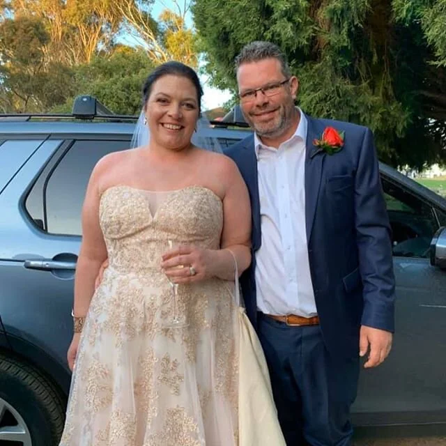 Guys! I haven’t posted yet about my final ceremony for 2019. Just under the wire on NYE these two beauties tied the knot at the stunning Red Hill Estate down on the Ninch. A massive crew of family and friends were there to celebrate them and it was a quite a hootenanny! 
Mel and Keane are very spesh to me - not just cos I married into Mel’s fam and we’ve been cousins for five and a bit years, but because they’re dear hearted people who love animals and fun and excellent food and excellent wine and basically light up the planet with their presence. 
Thank you for having me along for the ride you beauties - and please enjoy photographic evidence of why I’m a celebrant and not a photographer (selfie) and how beautiful my wife is, as well as generously giving me a hand with sound on the day. 
Congratulations Mel and Keane!!!!! #familywedding #happynewyear #luckylast2019 #morningtonpeninsulawedding #redhillwedding #beautifulbride #gorgeousgroom