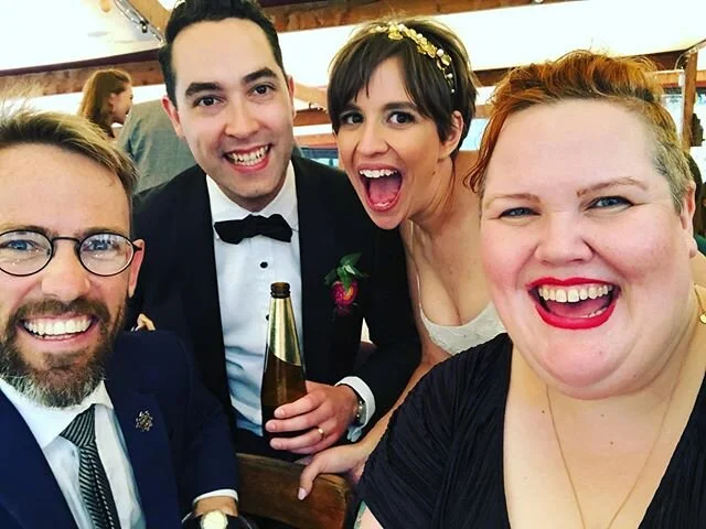 Omg remember that time @stephgat and @campbellmcnolts got married?! So rad!!! Happy two weekaversary for tomorrow you babes! .
#melbournecelebrant #fairfieldwedding #boathousewedding #radwedding #twoweekaversary #itisathing