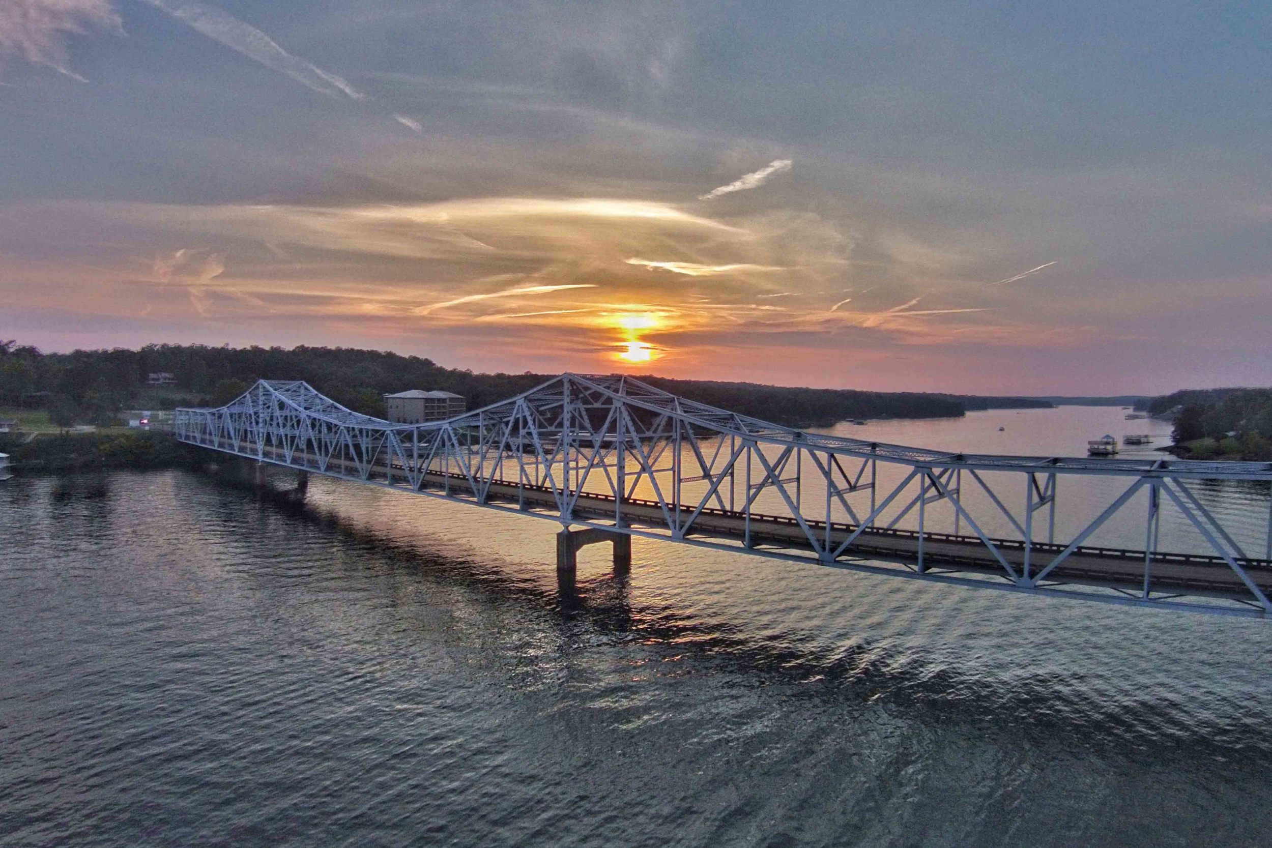 Sunset at Duncan Bridge on Lewis Smith Lake