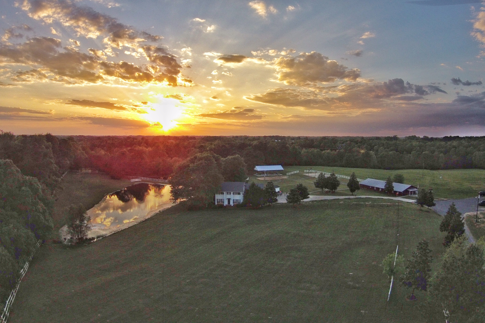 Sunset at The Foundry Farm