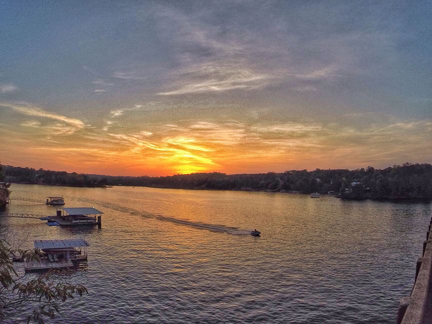 Smith Lake Sunset from Bailey Bridge