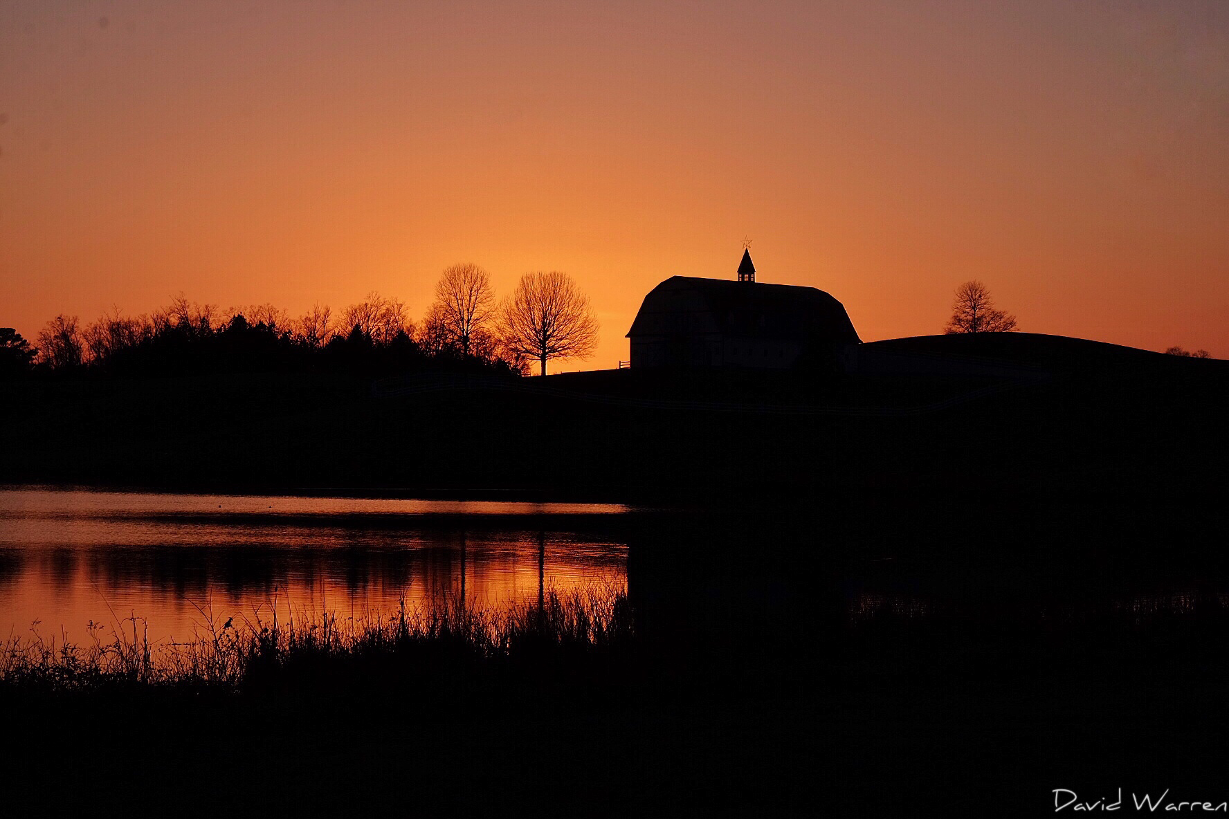 Sunset at The Hallmark Farm in Warrior