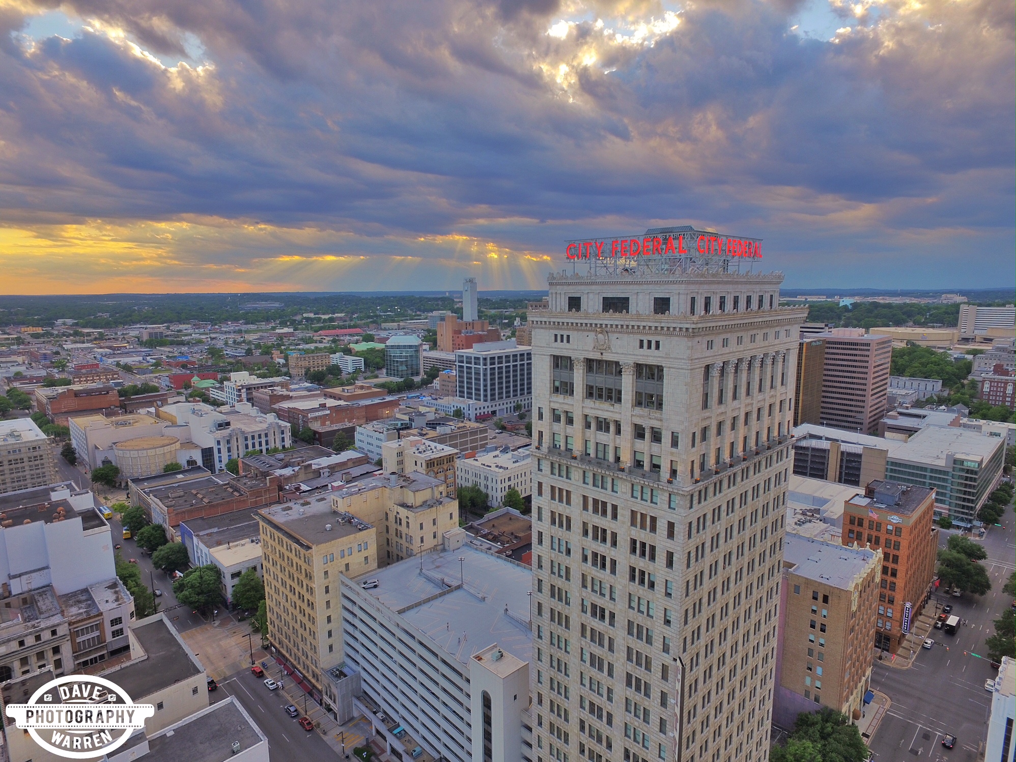 City Federal Birmingham Alabama Aerial Photography