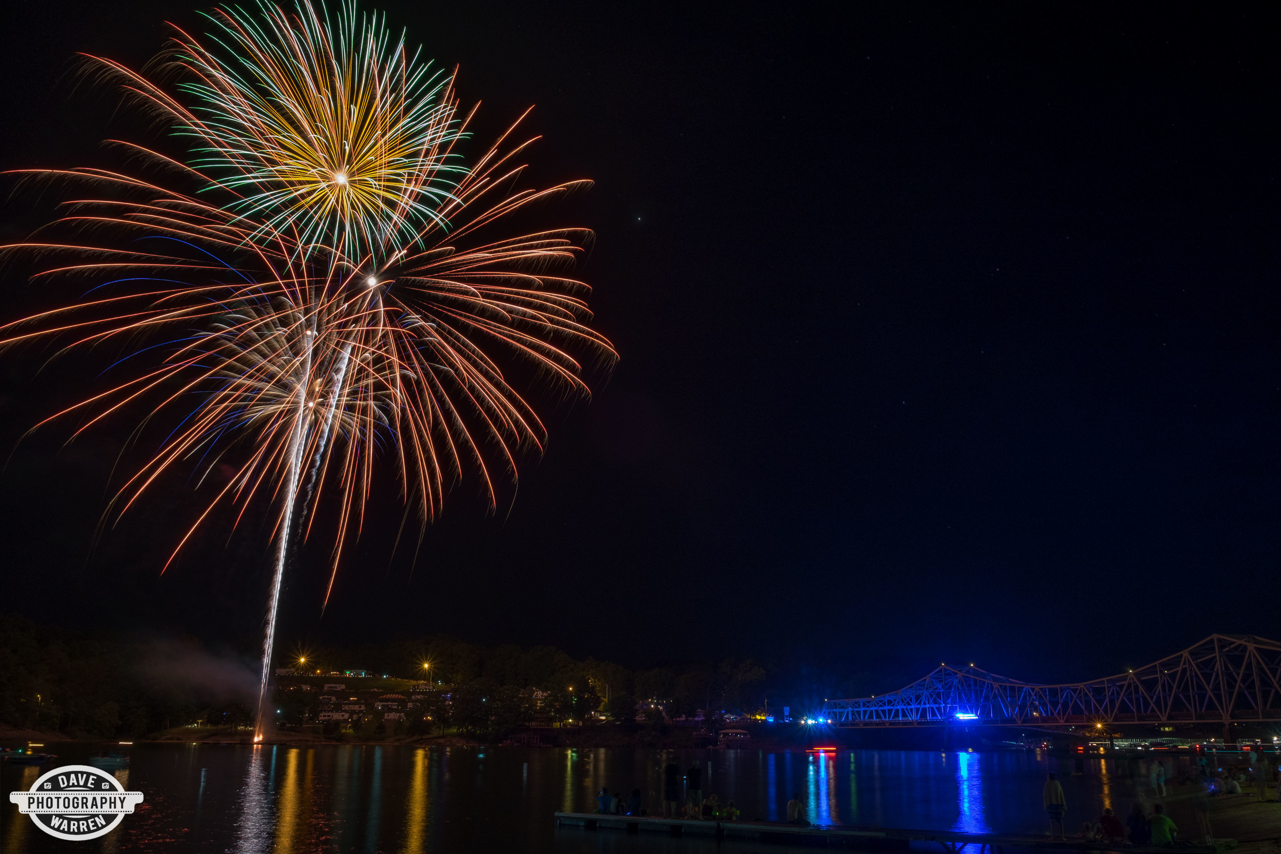 Fireworks at Duncan Bridge