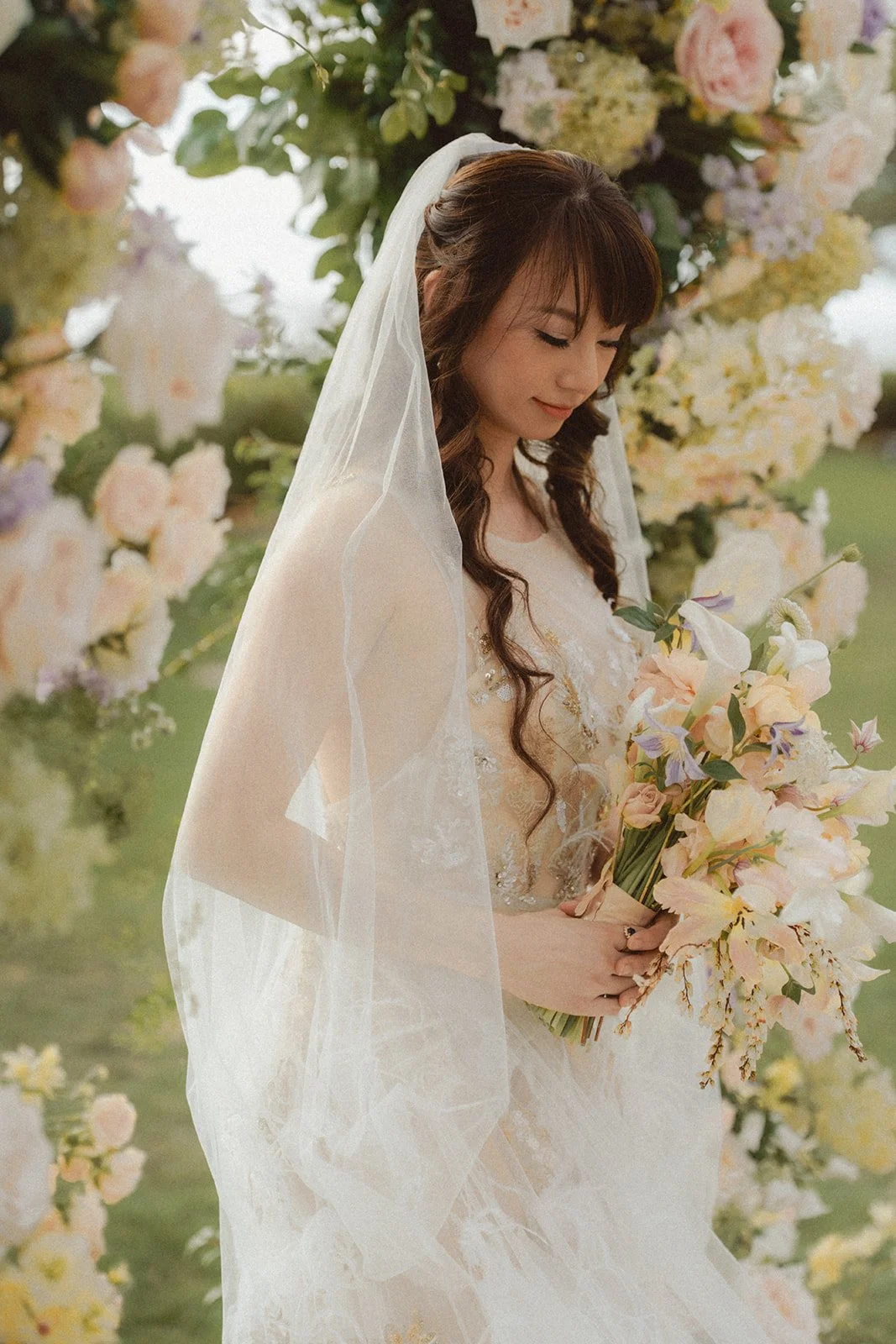 A Romantic Pastel Garden Wedding in the heart of Four Seasons Ko'olina
