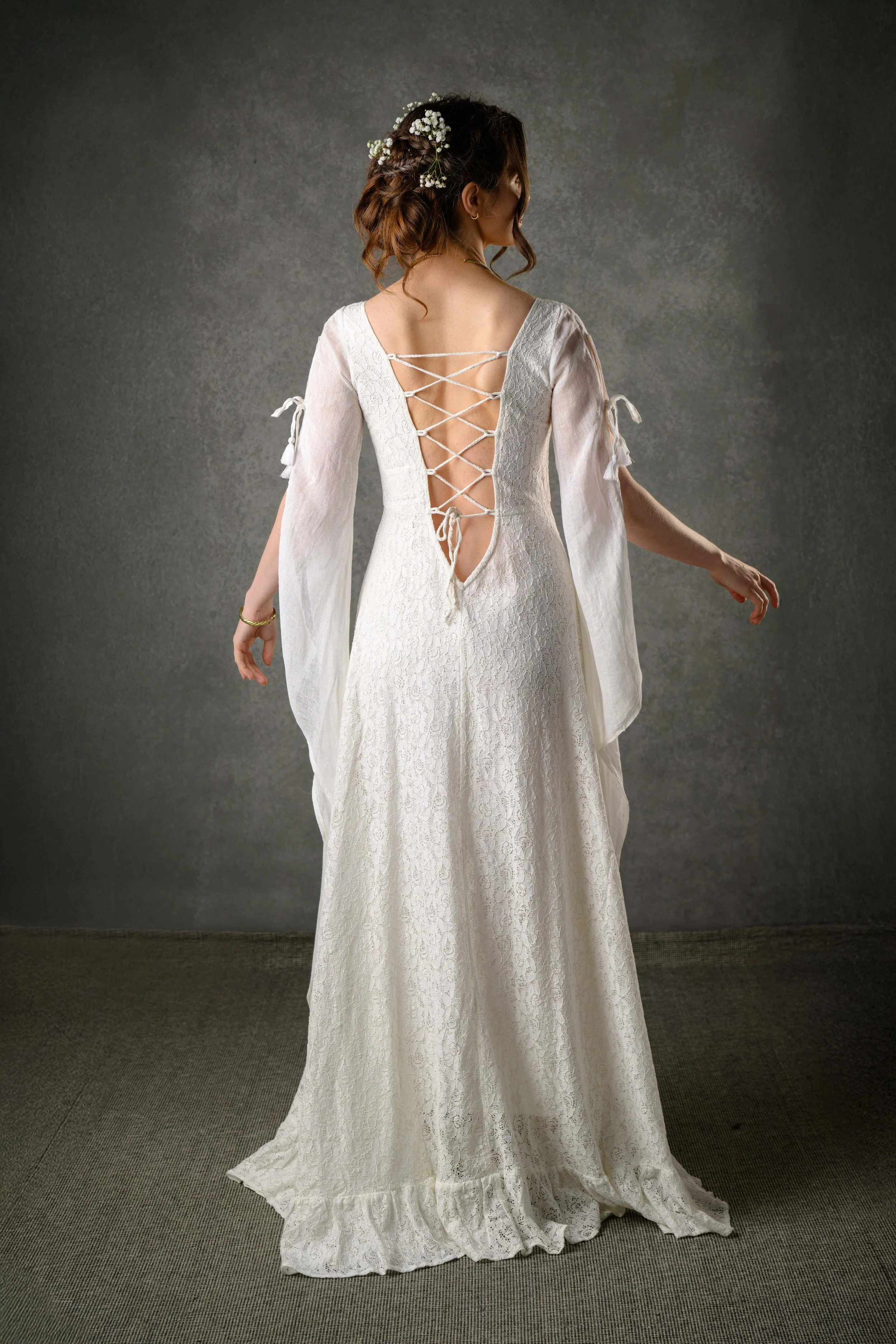 Bealtaine ~  Wedding Dress with Sleeves
