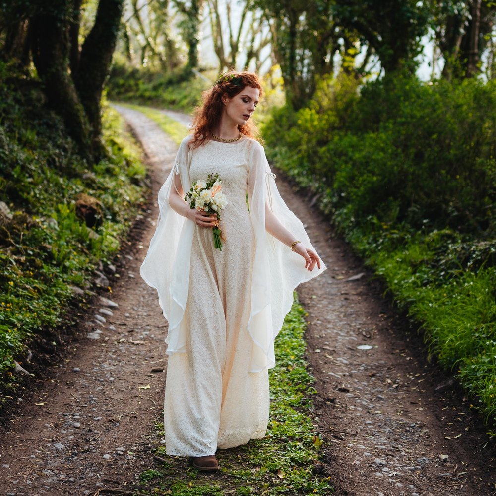 Bealtaine ~ Wedding Dress with Sleeves