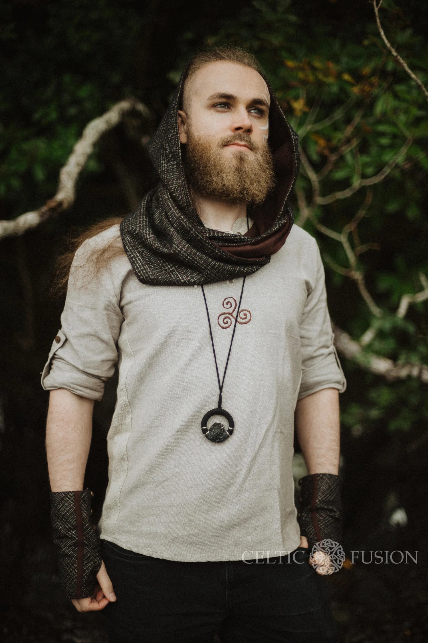 infinity hooded scarf