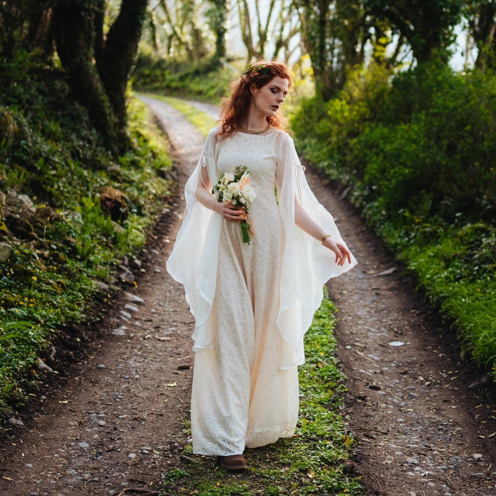 Bealtaine ~ Wedding Dress with Sleeves
