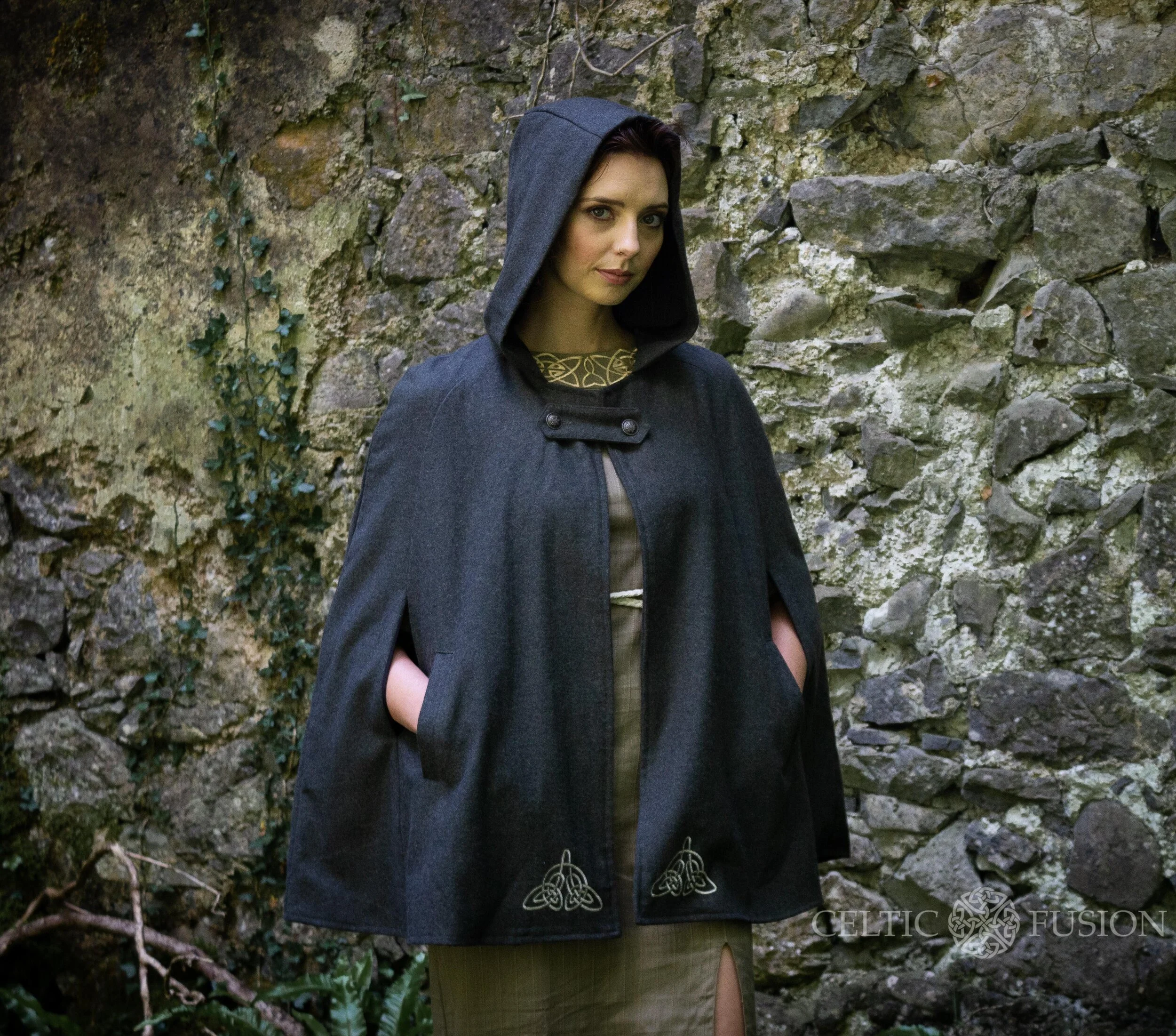 Druantia Cape. Winter Cloaks For Sale. Cloak Women — Celtic Fusion