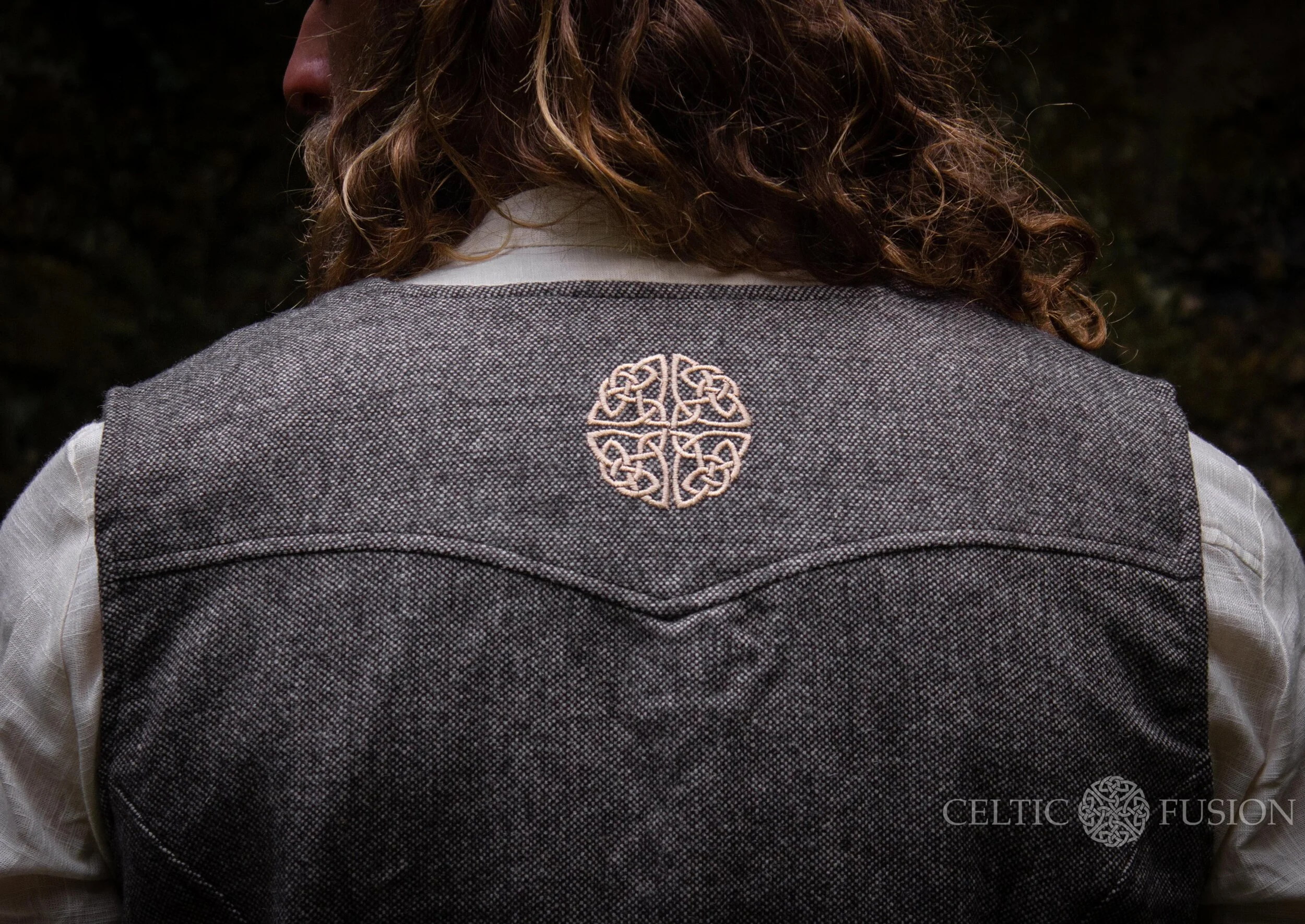 mens celtic wedding, celtic style, Mens viking wedding clothes, celtic shield symbol, celtic shield embroidery, tweed waistcoat, Mens irish clothing, Irish clothing men, mens irish wedding