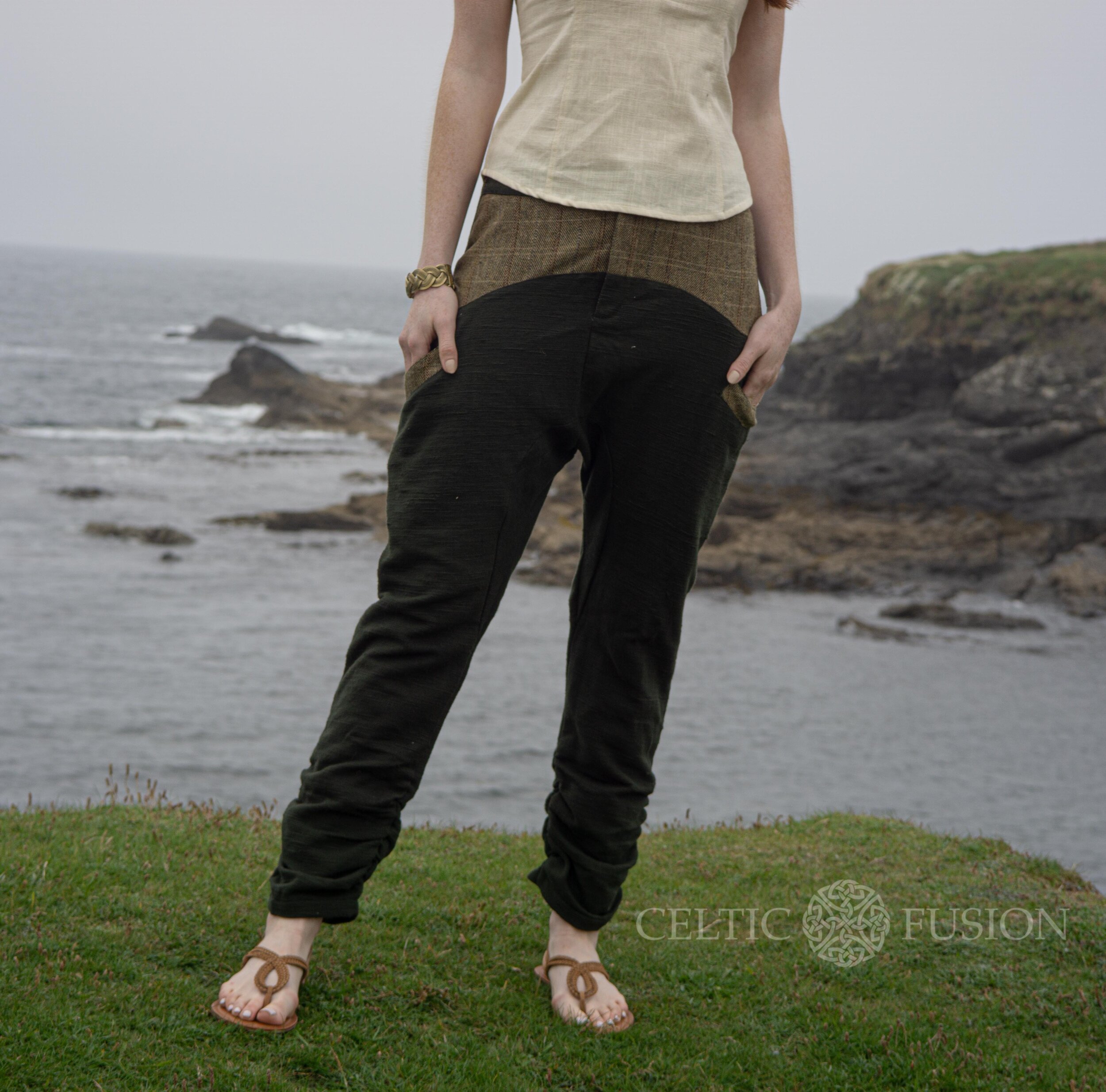 Ladies Tweed Trousers. Combat Leggings With Pockets — Celtic Fusion ~ Folklore  Clothing