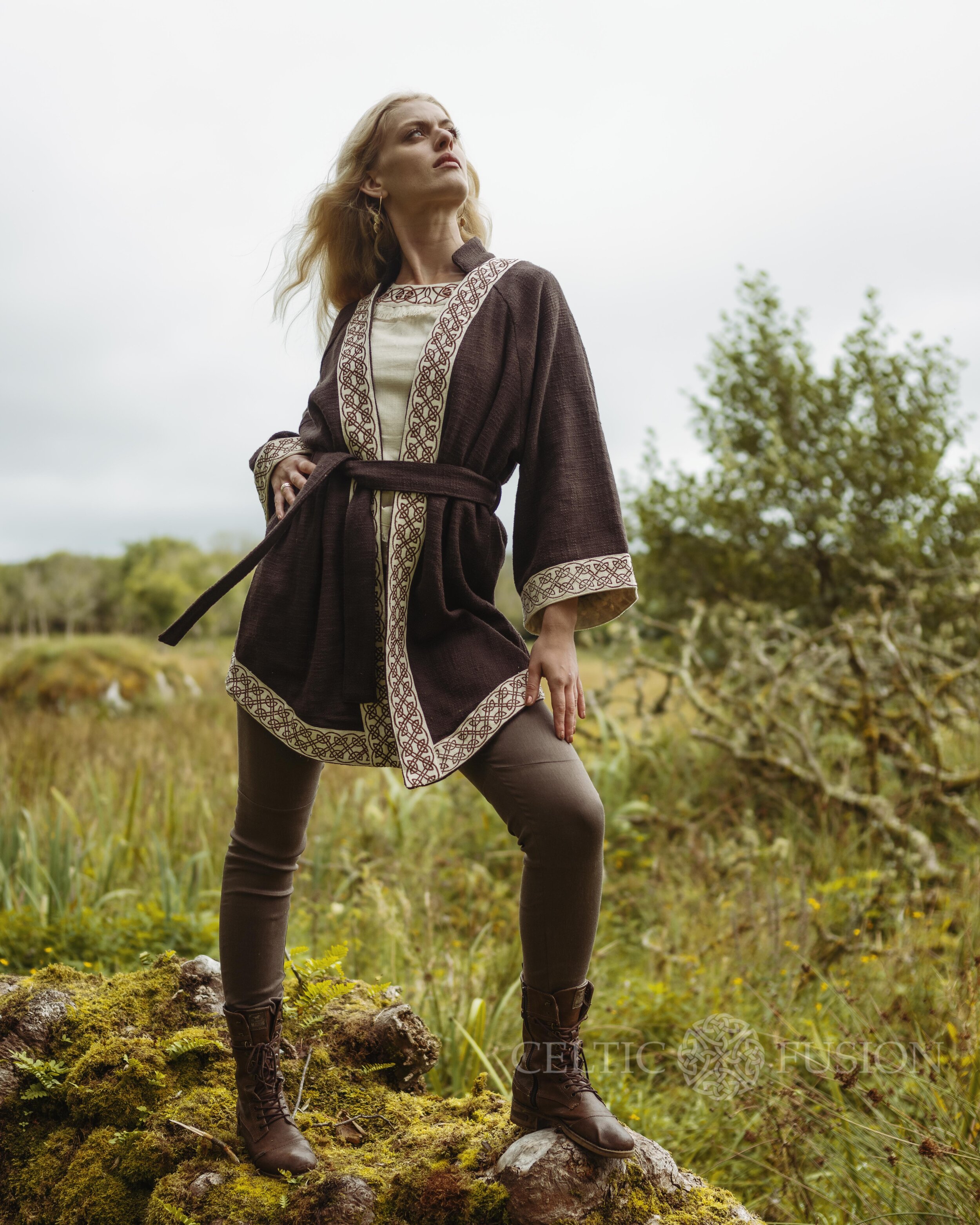 Brown Pagan Jacket — Celtic Fusion ~ Folklore Clothing