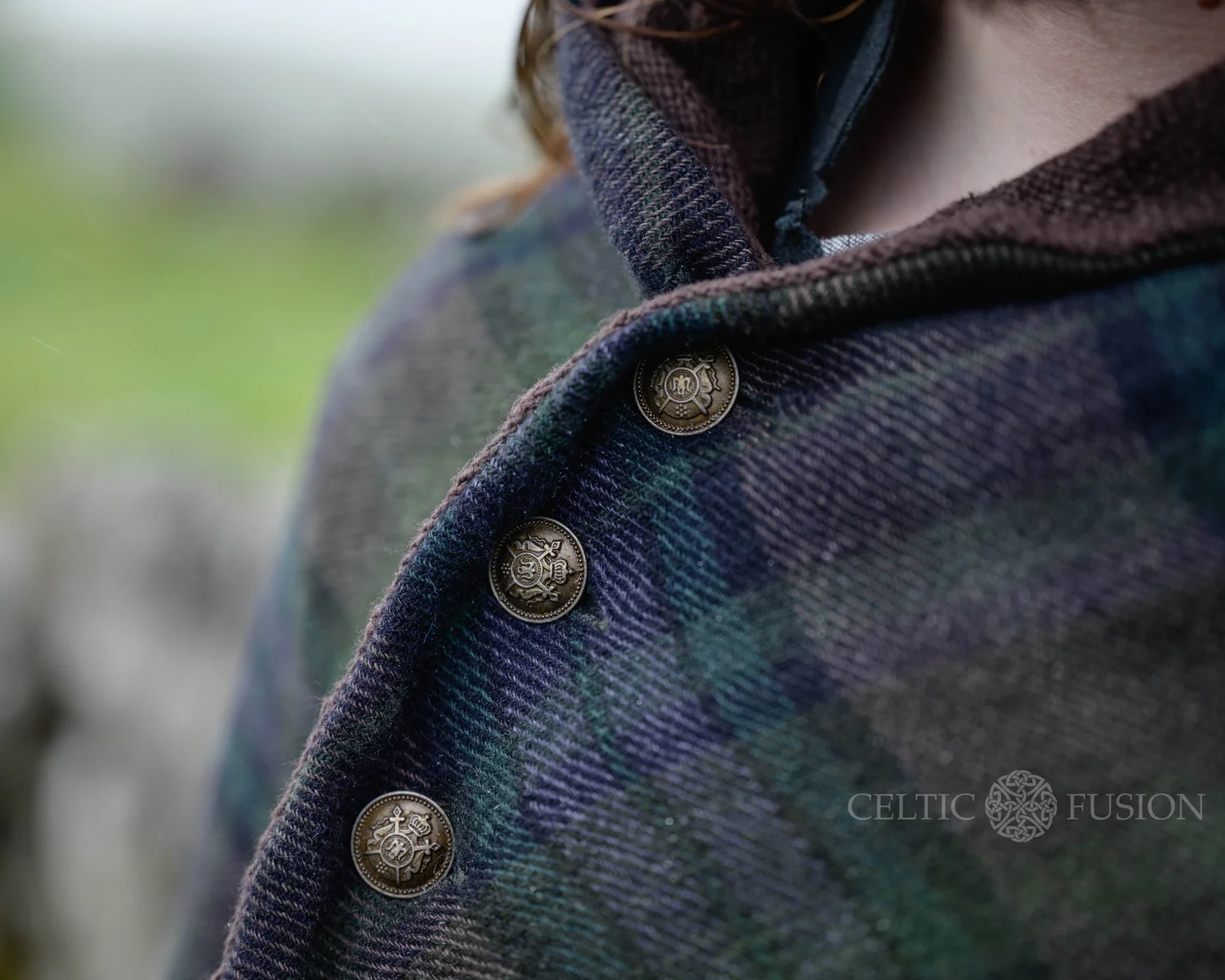 Dian Cécht tartan Cape — Celtic Fusion ~ Free Spirit ~ Pagan Clothing