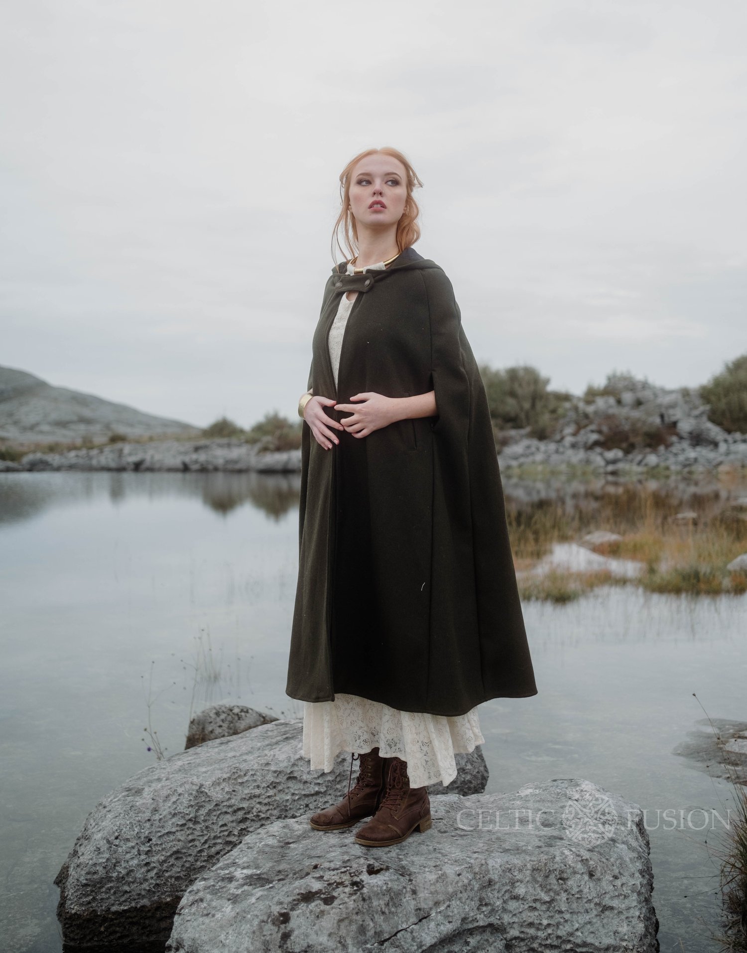 Druid Cape. Winter Cloaks For Sale. Cloak Women — Celtic Fusion ~ Folklore  Clothing