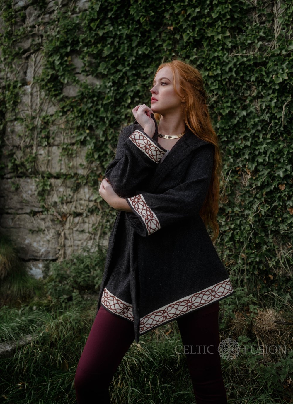 Wrap Cardigan With Belt. Pagan Clothes For Women — Celtic Fusion ~ Folklore  Clothing