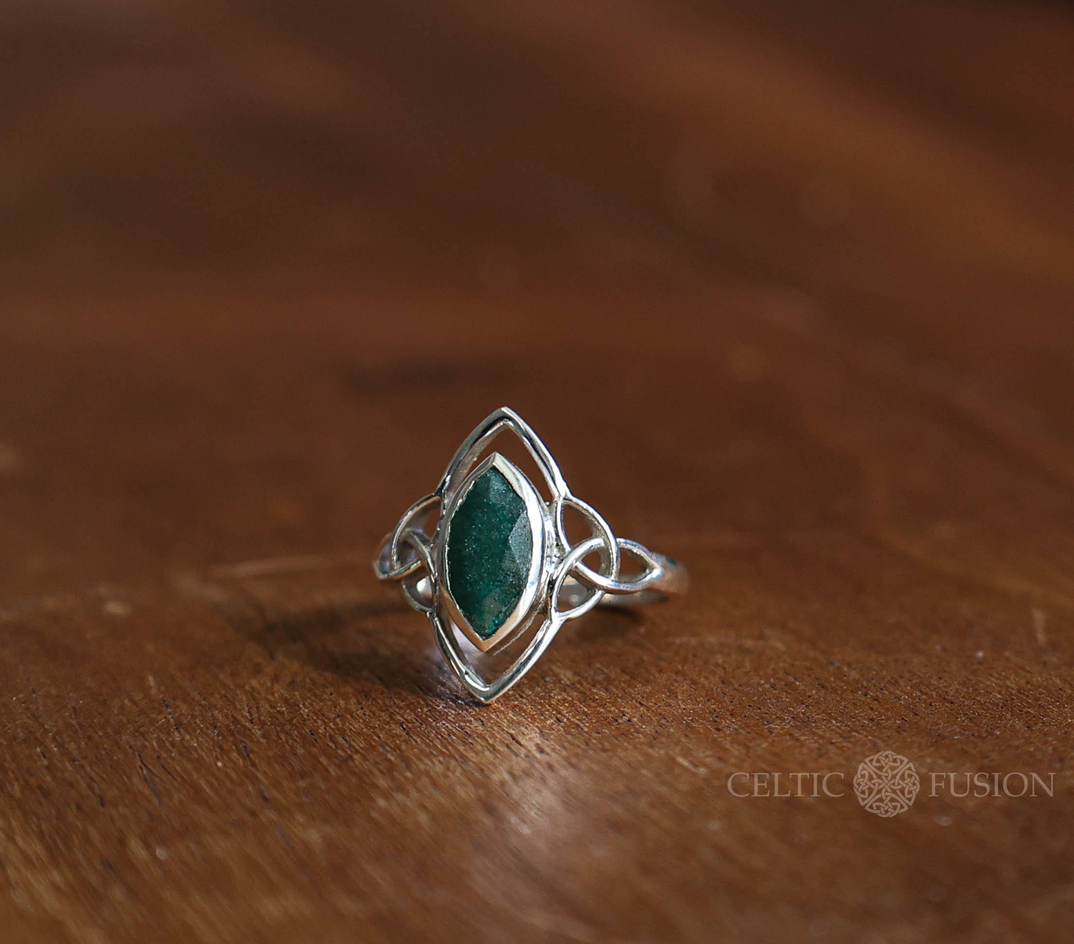 Emerald Celtic Engagement Rings from Dublin, Ireland