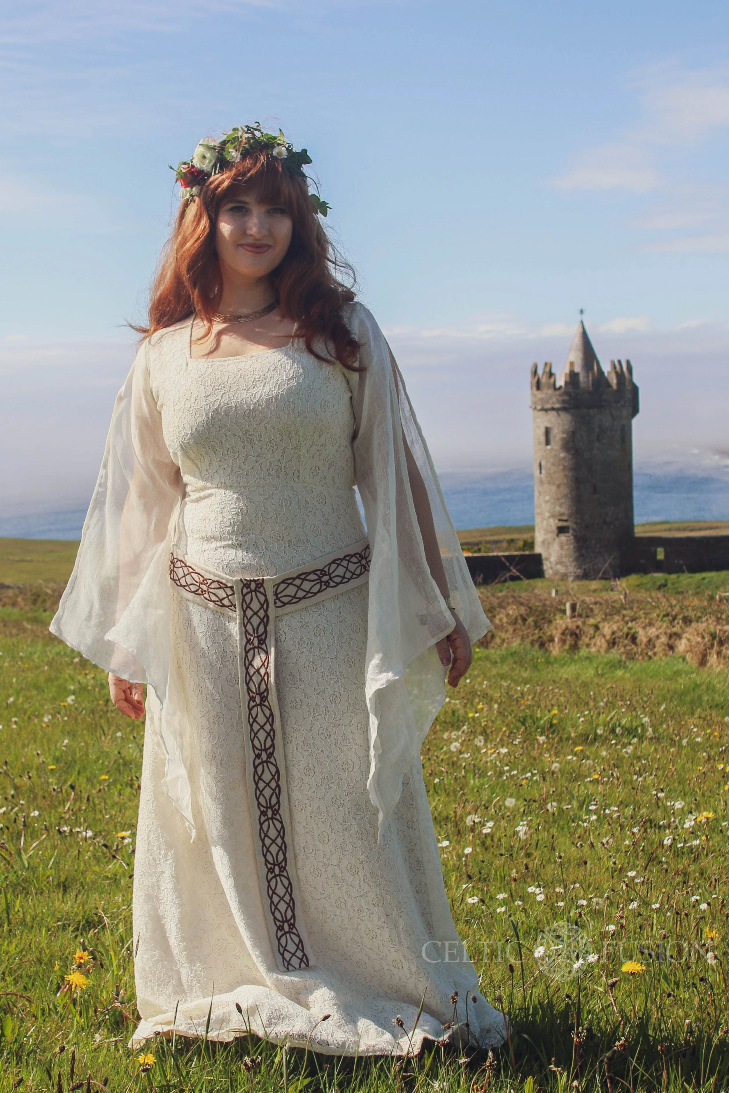 Medieval Wedding Wedding Dresses With Sleeves Ireland Vintage