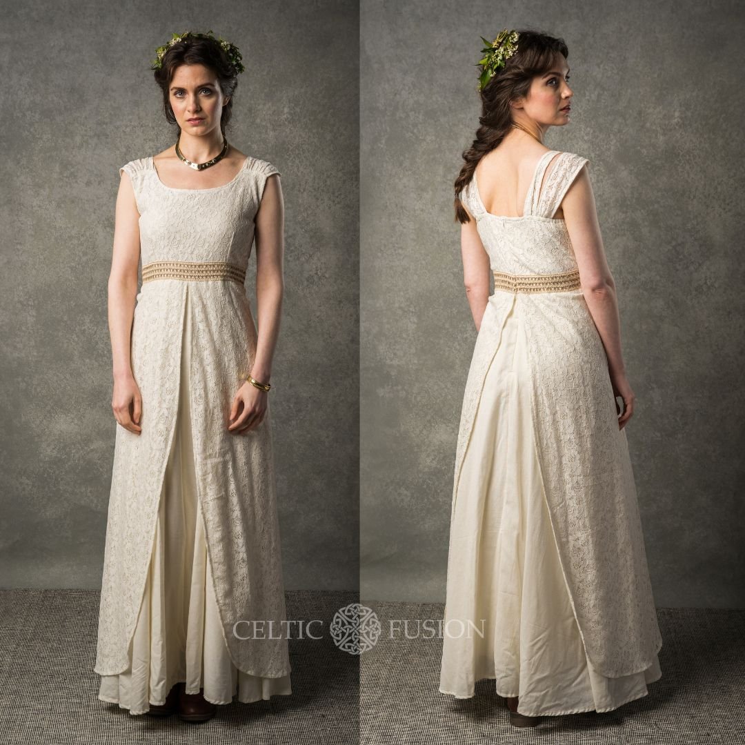 Primrose Boho wedding dress — Celtic Fusion ~ Folklore Clothing