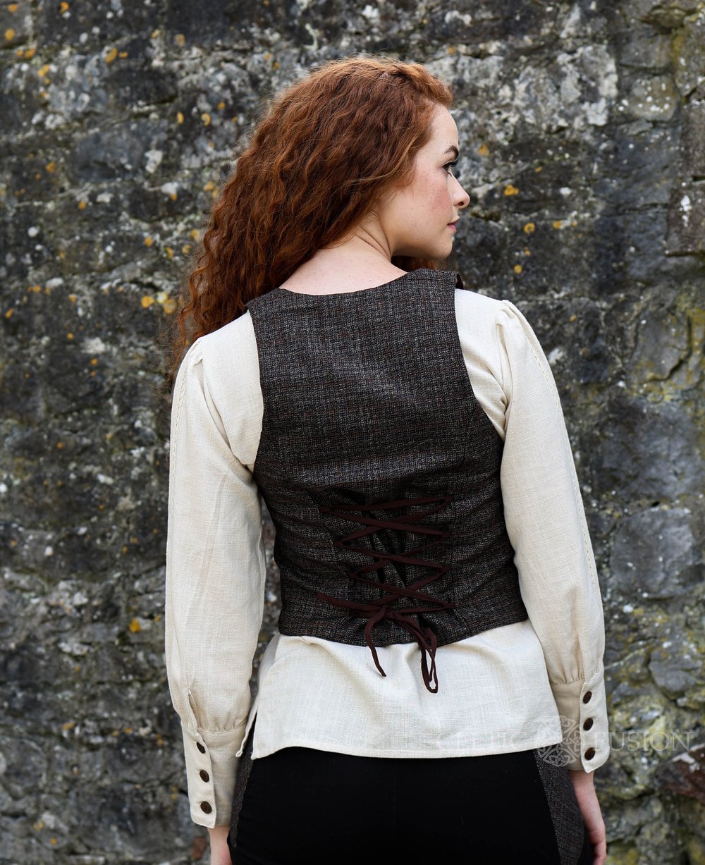 Oak Corset Vest. Woolen Vest Ladies by Celtic Fusion — Celtic Fusion ~  Folklore Clothing