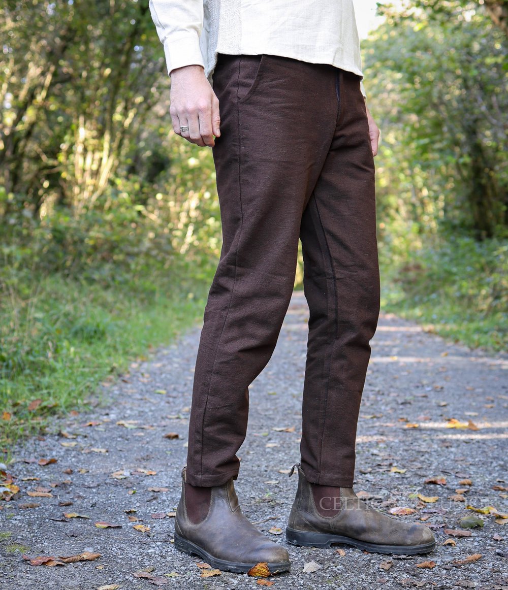 Handwoven Tweed Mens Trousers — Celtic Fusion ~ Folklore Clothing