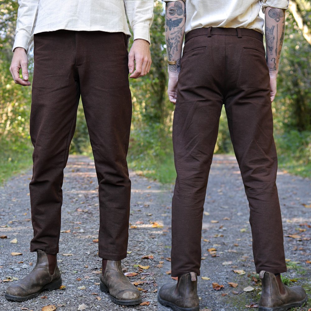 Handwoven Tweed Mens Trousers — Celtic Fusion ~ Folklore Clothing