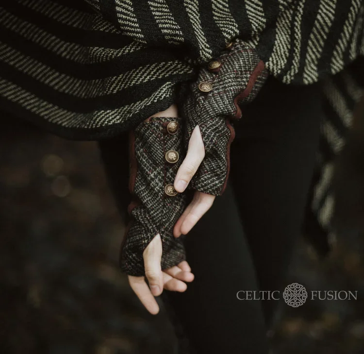 Fingerless Gloves For Typing, Grey Wrist Warmers, Tweed Gloves, Harris Tweed Gloves, Best Fingerless Gloves, Warm Fingerless Gloves, Fingerless Wrist Warmers, Celtic Clothing, celtic Style Clothing