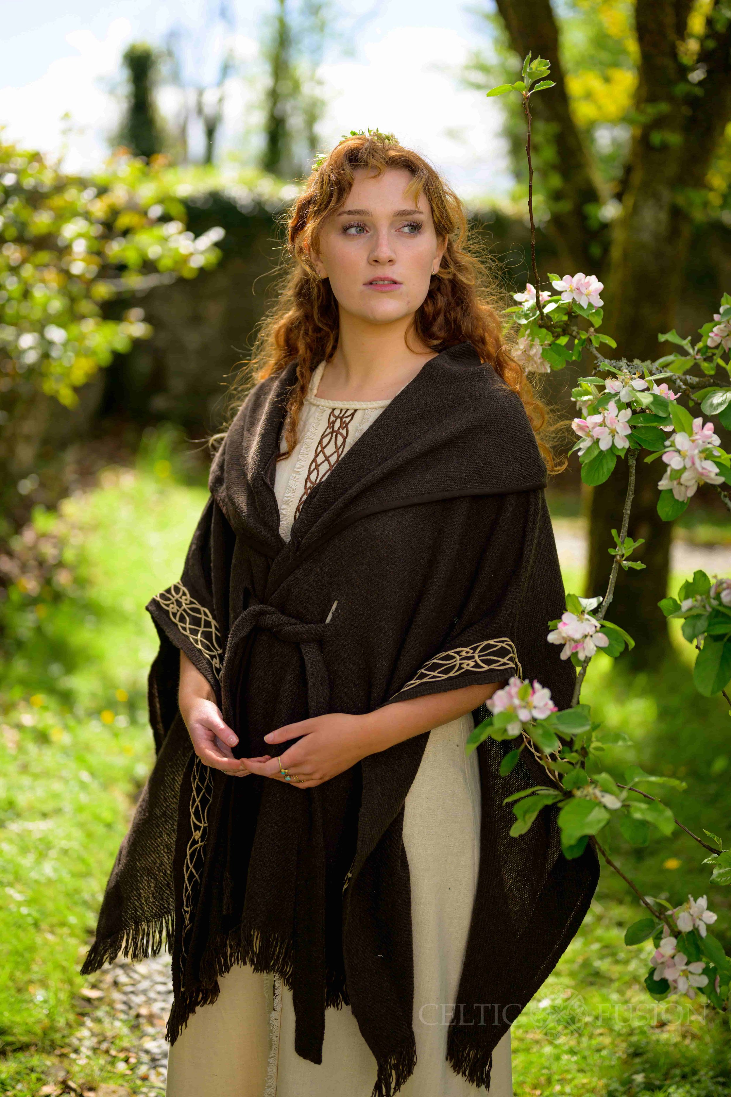Dark and Earthy Druid Cape