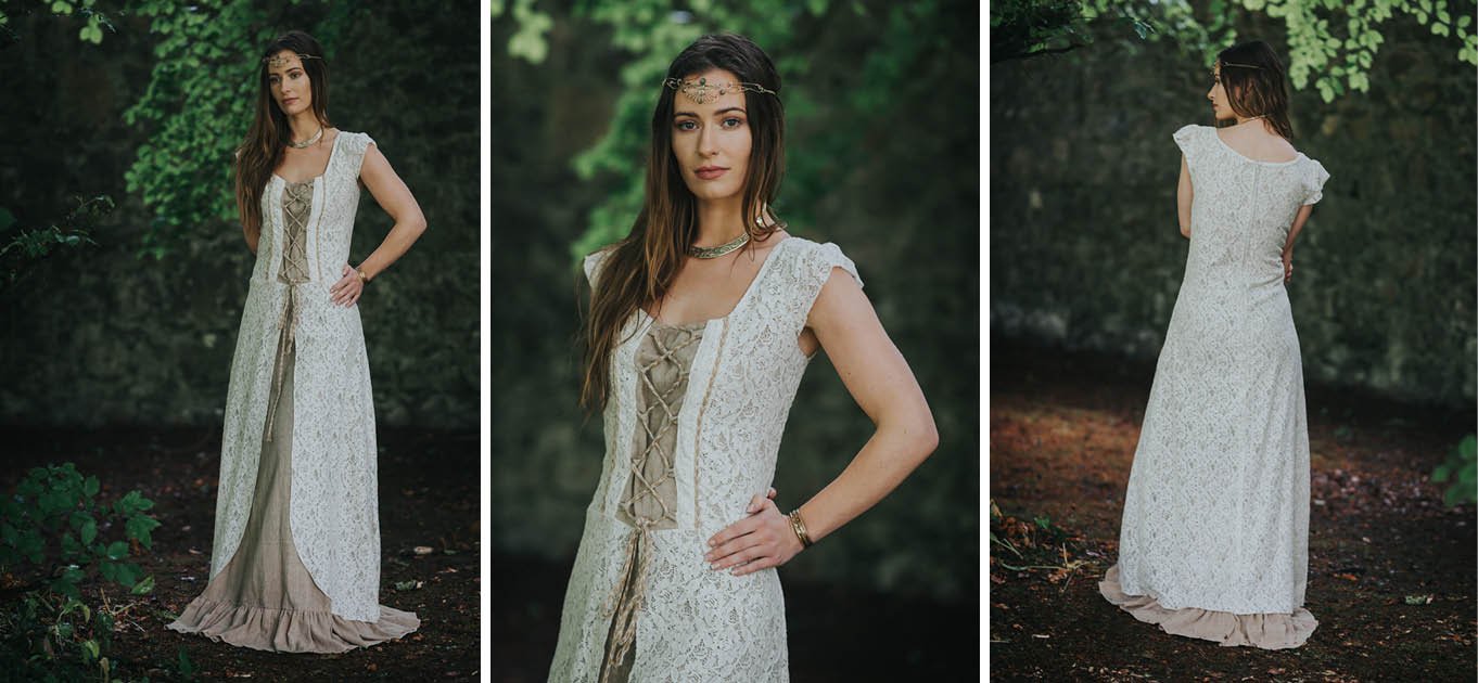 FOLK WEDDING DRESS Sleeved Wedding Dress, Celtic Wedding Dress, Woodland Wedding  Dress, Custom Made, Pagan, Hand-fasting, Celtic Fusion. - Etsy