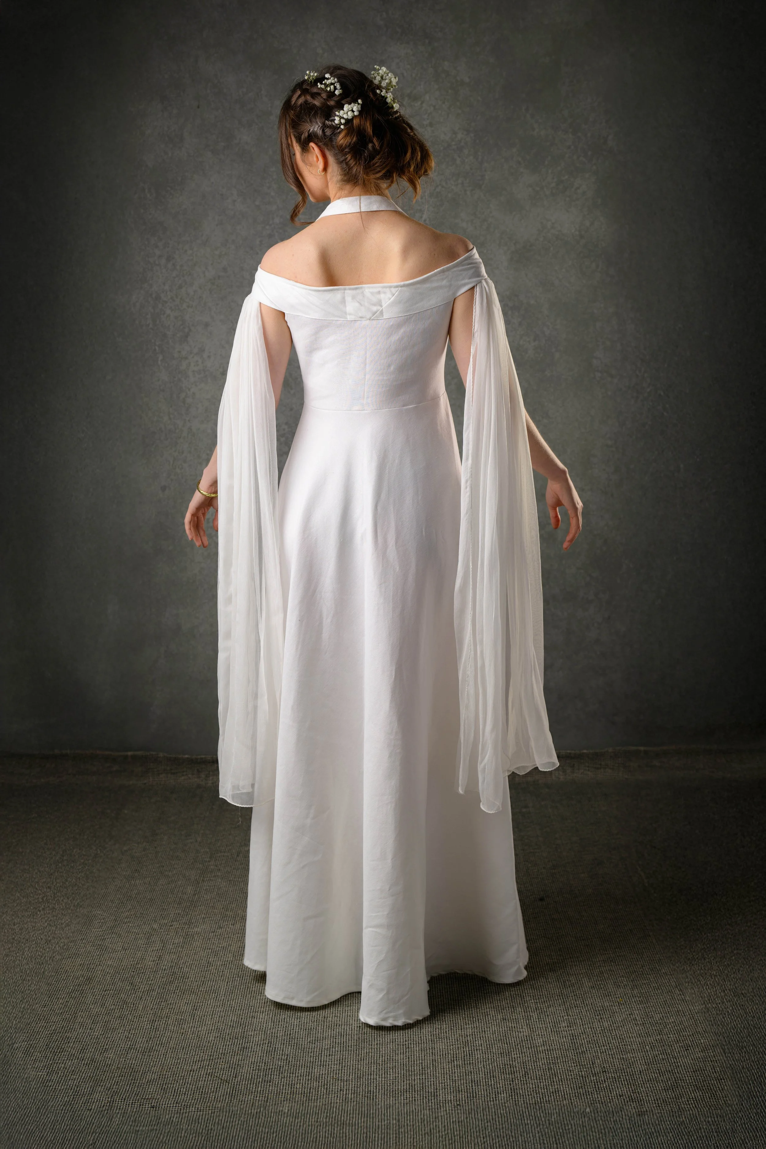 Ethereal white linen wedding dress, ethical bride .jpg