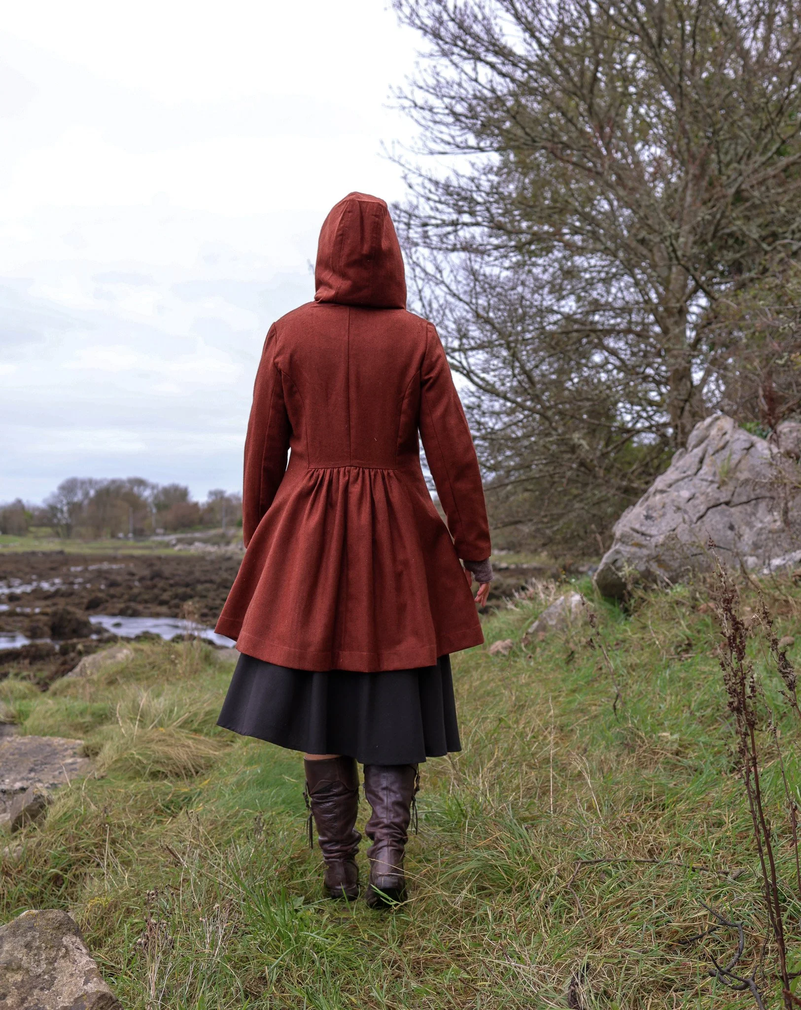 Upgrade your fall wardrobe with our Rusty Red Wool Coat, a perfect fall coat for style and warmth. Discover our ladies wool jackets, coats, and wool coats for women.