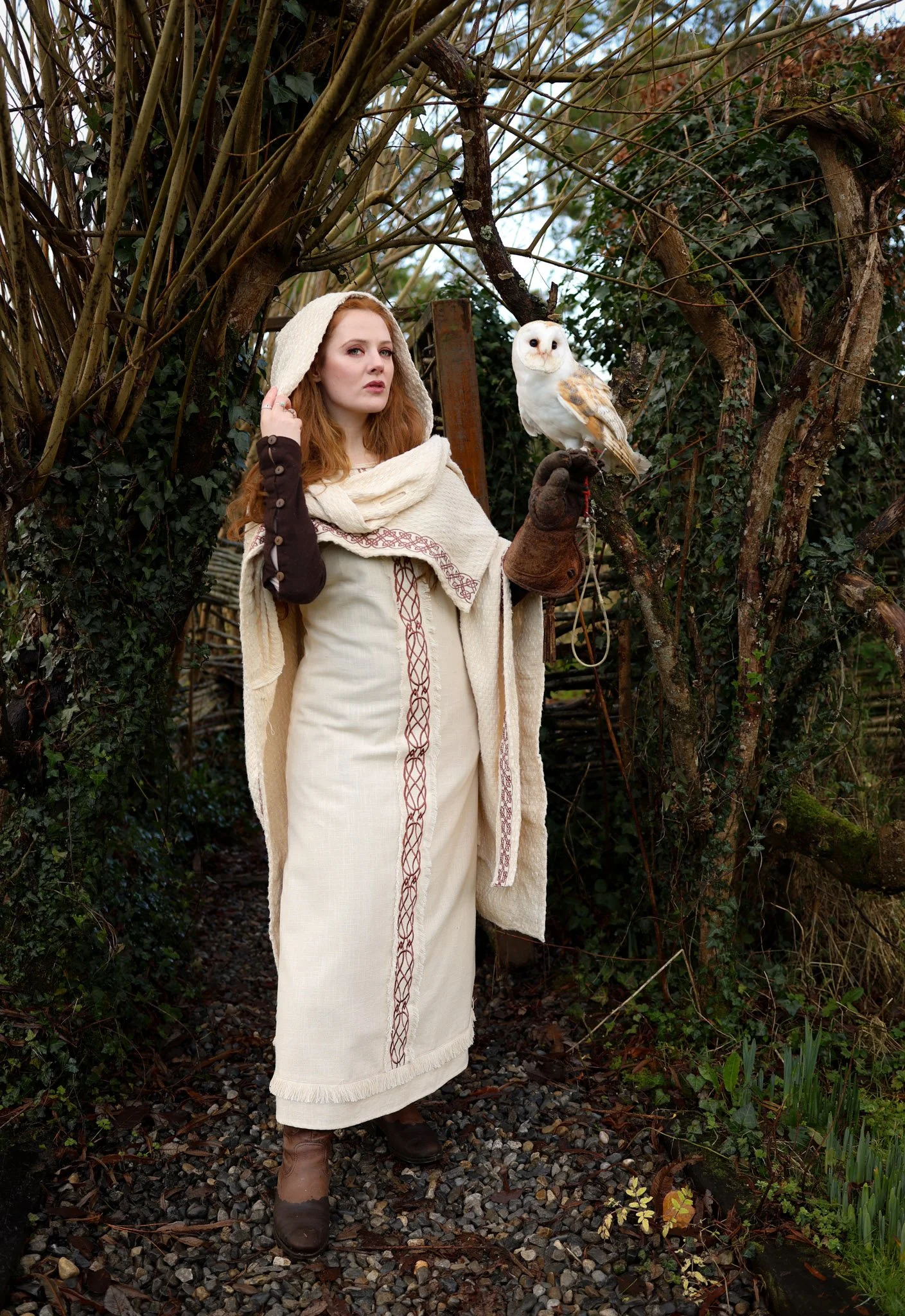 Discover our cotton cape and cotton poncho designs with intricate Celtic embroidery; pair it with a Celtic brooch for a mystical touch. Shop now for timeless Celtic-inspiredIrish design.