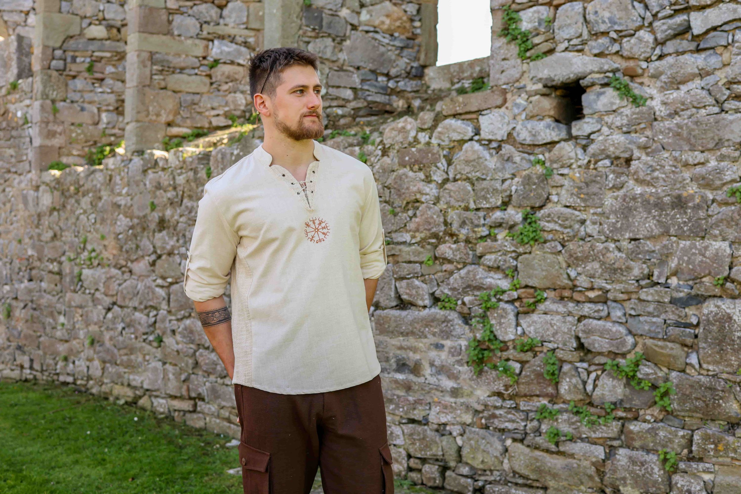 viking Shirt, celtic tunic, vegvisir symbol, celtic symbol, celtic outfit, celtic shirts, Mens viking wedding clothes, Mens celtic, Irish clothing men, Celtic Outfit, Celtic clothing