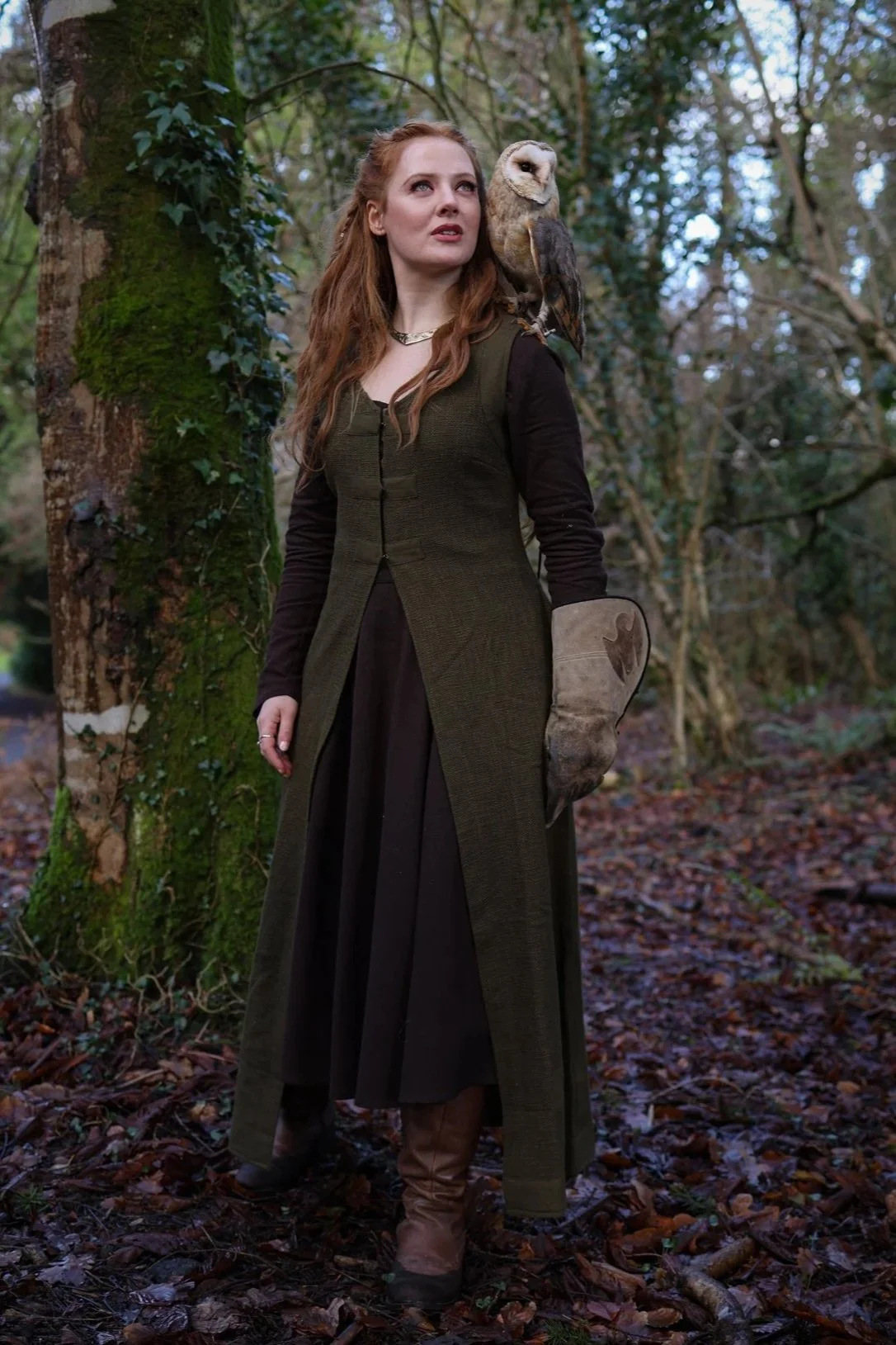 Epona vest dress inspired by Celtic clothing, perfect for layering in a folklore-inspired wardrobe.