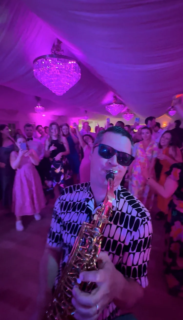 Sax and DJ wedding entertainment