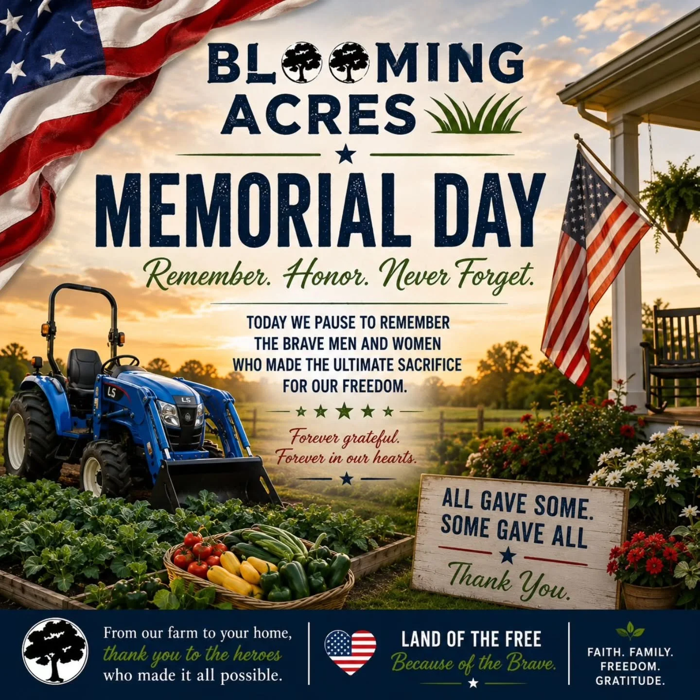 🇺🇸 Today we pause to remember, honor, and never forget the brave men and women who made the ultimate sacrifice for our freedom.

Memorial Day is more than a long weekend &mdash; it is a time to reflect on the courage, service, and selflessness of t