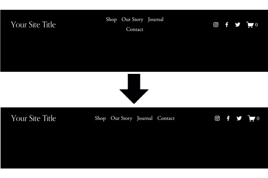 Squarespace 7.1 Centered Navigation Width Squarecamp  Design