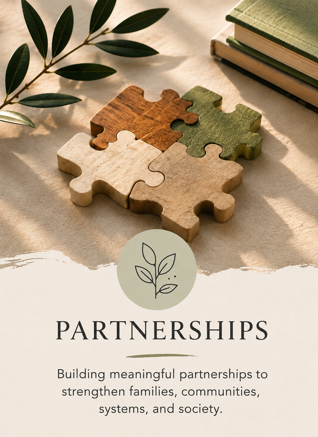 Acts of Grace Project partnerships illustration representing meaningful partnerships that strengthen families, communities, systems, and society.